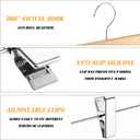 DoubleFill 4 Pcs Kilt Hanger 20 Inches Wooden with 4 Clips, Wooden Color