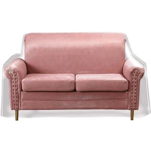 Swanna Waterproof Clear Plastic Thicker 36RH x 18" FH x 84W x 40" D, Loveseat Sofa/Couch Cover - Vinyl Shield Sofa Slipover Furniture Protection for Moving (Loveseat -1 Pack)