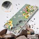 for Samsung Galaxy Z Fold 7 Case 5G Marble Slim Anti-Drop Shockproof Protective Soft Shockproof Clear Phone Protective Covers 8.2 Inch for Women Men (Flowers Sea)