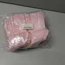 CENLBJ 150 Pcs Pink Paper Plates and Napkins and Forks,50 Guest Disposable Party Supplies Include Plates Napkins Plastic Forks for Baby Shower,Birthday,Bridal,Wedding