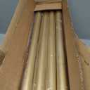 YaFex Curtain Rods 2 Pack 32-118 Inch, Heavy Duty 1 Inch Curtain Rod, Gold Long Adjustable Window Treatment Rods,Modern Design, Easy Installation