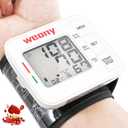 Blood Pressure Monitor for Home Use,Automatic Wrist Blood Pressure Monitor,Adjustable Wrist Blood Pressure Cuff (5.3-8.5) 2 * 90 Memory Digital Blood Pressure Machine with Carrying Case