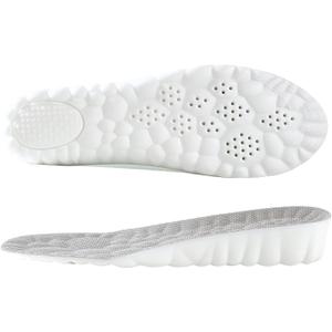 Height Increase Insoles-Elevator Insoles for Men Wowen-4D Cloud Insoles-Super Soft Comfort Memory Foam Heel Lift Inserts (Grey | Heel Height: 3.5 Cm, Men: US 8-12)