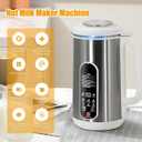 Nut Milk Maker Machine, 42oz 8 in 1 Portable Automatic Soy Milk Machine for Homemade Soy, Oat, Coconut, Plant-Based and Non-Dairy Almond Cow Milk Machine Maker with Delay Start, Auto Clean(Silver)
