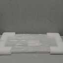 Acrylic Sticker Display Stand with Curved Pockets for Big 4'' Stickers- Brochure Holder with Customizable Space - On the Go Display Stands for Vendor Events - Ideal for Small Business Vendors (Medium)