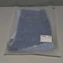 WDIRARA Women's Color Block Patchwork Jeans Raw Trim Zipper Fly Straight Leg Denim Pants (Medium, Dark Blue)