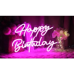 Ulalaza LED Neon Sign Night Light for Wall Party Dcor Bedroom Room Bar Wedding Home Birthday Art Decoration Christmas with USB Chain Light modulator 5v 16.5''*9.1''