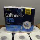 Cottonelle Ultra Clean Toilet Paper with Active CleaningRipples Texture, Strong Bath Tissue, 32 Family Mega Rolls = 176 Regular Rolls (8 Packs of 4)
