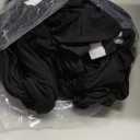 VEVOR 50 Pcs Flat-Front Chair Covers Polyester Spandex Stretch Slipcovers for Wedding Party Dining Banquet, Black