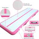 AWSUM Inflatable Gymnastics Mat 10ft Training mat 4/8 inches Thick tumbling mat with Electric Pump for Home/Gym/Outdoor