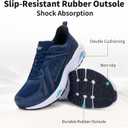 N BESUNEW Mens Wide Toe Box Running Shoes Slip On Orthotic Plantar Fasciitis Tennis Sneakers Arch Support Walking Shoes for Gym Jogging Sports US 8-13