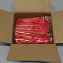 40Pcs Velvet Ribbon Bows, 5x7 Inch Pre-Tied Bows Christmas Ornaments for Xmas Tree, Garland, Wreath, Gift and Holiday Home Dcor (5 x 7 Inch, Width of 3/8",Red)