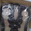 William's Home Furnishing CM3319W-SC-2PK Bellagio Side Chair, Black