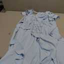 Girls Dresses Tween Halter Tie Back Tiered Ruffle A-Line Flowy Dress Summer Sleeveless Sundress Size 5-14 Years (Blue)