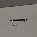 5 Pack 3-3/4 Inch Hole Centers, Black and Nickel Cabinet Pulls Matte Black and Brushed Nickel Cabinet Handles AP1310 Kitchen Hardware for Cabinets Drawers Dresser Cupboard Bedroom Bathroom