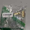 Enhon Hot and Cold Stem Compatible with 6N-7H and 6N-7C, Stem with Bonnet & Cap Compatible with Kohler Tub and Shower Faucets, for 2 Handle Faucets, Brass and Chrome, Set of 2