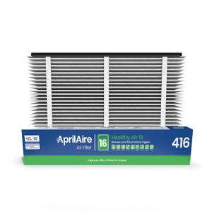 AprilAire 416 Replacement Filter for AprilAire Whole House Air Purifiers - MERV 16, Allergy, Asthma, & Virus, 16x25x4 Air Filter (Pack of 1)