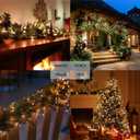 Joiedomi Clear Christmas String Lights Indoor,100 Count Mini White Fairy Light Outdoor,19.4 FT Decor for Patio Dorm Classroom Bedroom Holiday Wedding Party Garland Birthday Festival,Green Wire