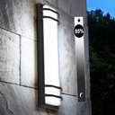 Sytmhoe Outdoor Wall Lights,36w Dimmable 6000K LED Modern Porch & Patio Wall Light Fixture, 23.6in Black Exterior Sconce Wall Mounted Lights Suitable for Garage Living Room Courtyard House(6000K)