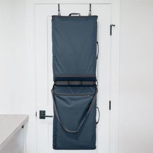CleverMade Over-the-Door Double Laundry Hamper, 43L Laundry Organizer Ocean