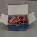 iClever BTH12 Kids Bluetooth Headphones, Colorful LED Lights,74/85dBA Safe Volume,85H Playtime, Fast Charging, Bluetooth 5.2,Over Ear Kids Headphones Wireless for iPad/Tablet/Airplane, Black/Red