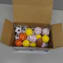 30 Pack Sports Valentines Cards Gifts for Kids School Classroom Squeeze Foam Balls Keychain Stress Relief Valentine Exchange Gift Prizes Class Game Valentine Party Favors for Kids Girls Boys