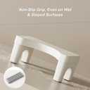6.7 Inch Toilet Stool Squat Adult, Poop Stool for Bathroom, Non-Slip Squatting Potty, Lightweight Pooping Stools Portable for Travel, Toilet Step Stools for Adults/Kids, White