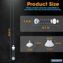 NTW4600YQ1 NTW4630YQ0 NTW4650YQ0 Washer Suspension Rods RTW4640YQ0 RTW4640YQ1 WTW4800XQ2 NTW4610YQ0 MVWC200XW2 WTW4800XQ0 WTW4800XQ4 NTW4700YQ1 MVWC200XW0 for Amana Maytag Whirlpool Washer