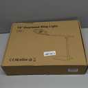 Ring Light with Stand for Desk,Adjustable Overhead Phone Mount with 10" Ring Light Tripod for iPhone,Phone Tripod with Light and Remote Phones Holder for Video Recording,Live Stream,Cooking Video