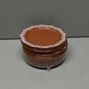 Yungyan 50 Pcs Mexican Plastic Plates 7.5 Inch Dessert Plate Cielito Lindo Party Platos De Barro Brown Cake Plates Bulk for Mexican Themed Holiday Party Wedding Showers Supplies