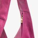 NEWBELLA Hobo Purse, PU Leather Shoulder Bag, Tote Handbag for Work and Travel (Rose Red)
