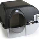 Omega Paw Elite Self Cleaning Roll 'n Clean Litter Box, Midnight Black, Large (EL-RA20-1)