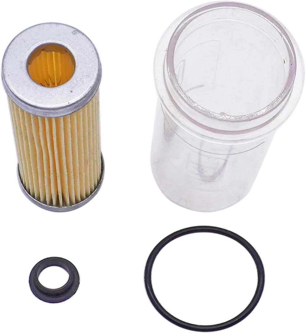 Fuel Filter with 0-Ring & Bowl Replacement for Kubota B20 B21 B2100 B2150 B2400 B7300 B7100,1T021-43560 1T021-43580 15231-43560 15393-43580
