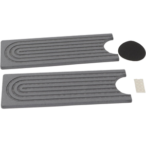 Aramox Diatomite Faucet Mat, Fast Drying Absorbent Pad with Sanding Tool, Dark Gray, 23.6x3.9 Inch, for Kitchen Bathroom RV Countertop