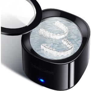 Invisalig n Cleaner, 42kHz Retainer Cleaner Machine, Retainer Cleaner for Dentures for all Dental, Retainer, Aligner, Braces, Mouth Guards, Toothbrush Head, Jewelry