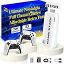Retro Gaming Console with 4K 20000+ Classic Games, HDMI Game Stick with 23 Emulators, Plug and Play Retro Game Console with Dual 2.4GHz Controllers, Nostalgic Fun for All Ages, 64G (64, GB)