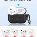 ESR for AirPods Pro 2nd Generation Case (HaloLock), Compatible with Airpods Pro Case 2nd/1st Gen (2023/2022/2019), Compatible with MagSafe, Magnetic Lid Lock, Full Drop Protection, Black