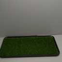 Ottomanson Artificial Grass Puppy Potty Training Pad with Tray, 15" x 30" Reusable Pee Pad for Small Pets and Dogs