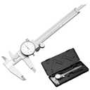HDLNKAK Dial Caliper Shockproof Dial Caliper Precision Caliper with Watch 0-6" Range, 0.001 Resolution 6 Inch with 0.001" Precision Calipers 4-Way Measurement with Plastic Case