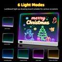 Led Drawing Board with 13 Light Effects, 16" Rechargeable Glow Doodle LED Note Board with Colors, Neon Light Up Drawing Tablet Gifts for Kids for Easter Birthday Christmas Gift Ideas