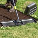 Lawn Leveling Rake, Heavy Duty Levelawn Tool for Garden Level Soil or Dirt Ground Surfaces Easily, 26 x 10 Ground Plate, Steel Handle Length is 65 inch