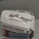 JET'S HOME Heated Blanket 50"x60" - ETL Certified Flannel Electric Blanket Machine Washable Heating Throw with 5 Heating Levels 3 Hours Auto-Off Overheating Protection Gift for Women (Purple)