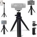 NexiGo Lightweight Mini Tripod for Camera/Phone/Webcam, Extendable Stand, for NexiGo Logitech Webcam C920 C922 C925e C922x C930e C930 C615 Brio and Other Devices with 1/4" Thread
