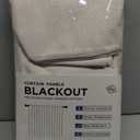 100% Blackout Shield Linen Blackout Curtains for Bedroom 96 Inches Long, Back Tab/Rod Pocket Living Room Drapes, Thermal Insulated Blackout Curtains 2 Panels Set, 50" W x 96" L,Cream