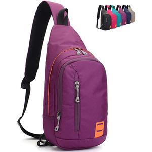Peicees Small Sling Backpack Waterproof Unisex Shoulder Bag Chest Crossbody Daypack