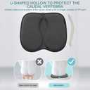 Gel Seat Cushion for Long Sitting, Cool Breathable Honeycomb Design Seat Cushion, Pads for Relief Butt & Back Pain, Tailbone Cushion for Office Chair, Wheelchair, Truck Driver