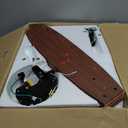 52 Inch Farmhouse Ceiling Fan with Light and Remote, Black Industrial Caged Flush Mount Ceiling Fans with 6 Speed Reversible Motor and Dual Finish 5 Blades, Rustic Ceiling Fan for Living room, Bedroom