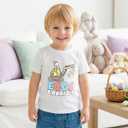 Toddler Boys Easter Shirt for Kids Girls Easter Bunny T-Shirts Tops Funny Graphic Tee Short Sleeve 2T-8Y (6-7 Years)