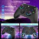 SZDILONG 2.4GHz Wireless Controller for Xbox Controller, Xbox One Series X|S Consoles, PC Windows, Steam, with 7 Colors RGB Light/1000mAh Battery/Programmable/Turbo, Dual Vibration/3.5mm Audio Jack