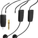 Wireless Microphone System for 2 People,160ft Range, 2.4G Dual Wireless Headset Mics for Karaoke Speaker, Amplifier, Mic Speakers, PA System, Yoga,Teaching, Fitness